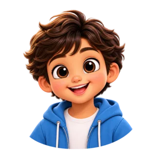 Yahya, Arwa&rsquo;s older brother, in a blue hoodie